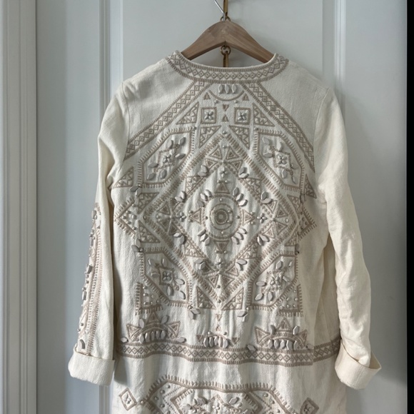 Free People Beaded and Embroidered Oversized Blazer (XS) - Picture 2 of 3